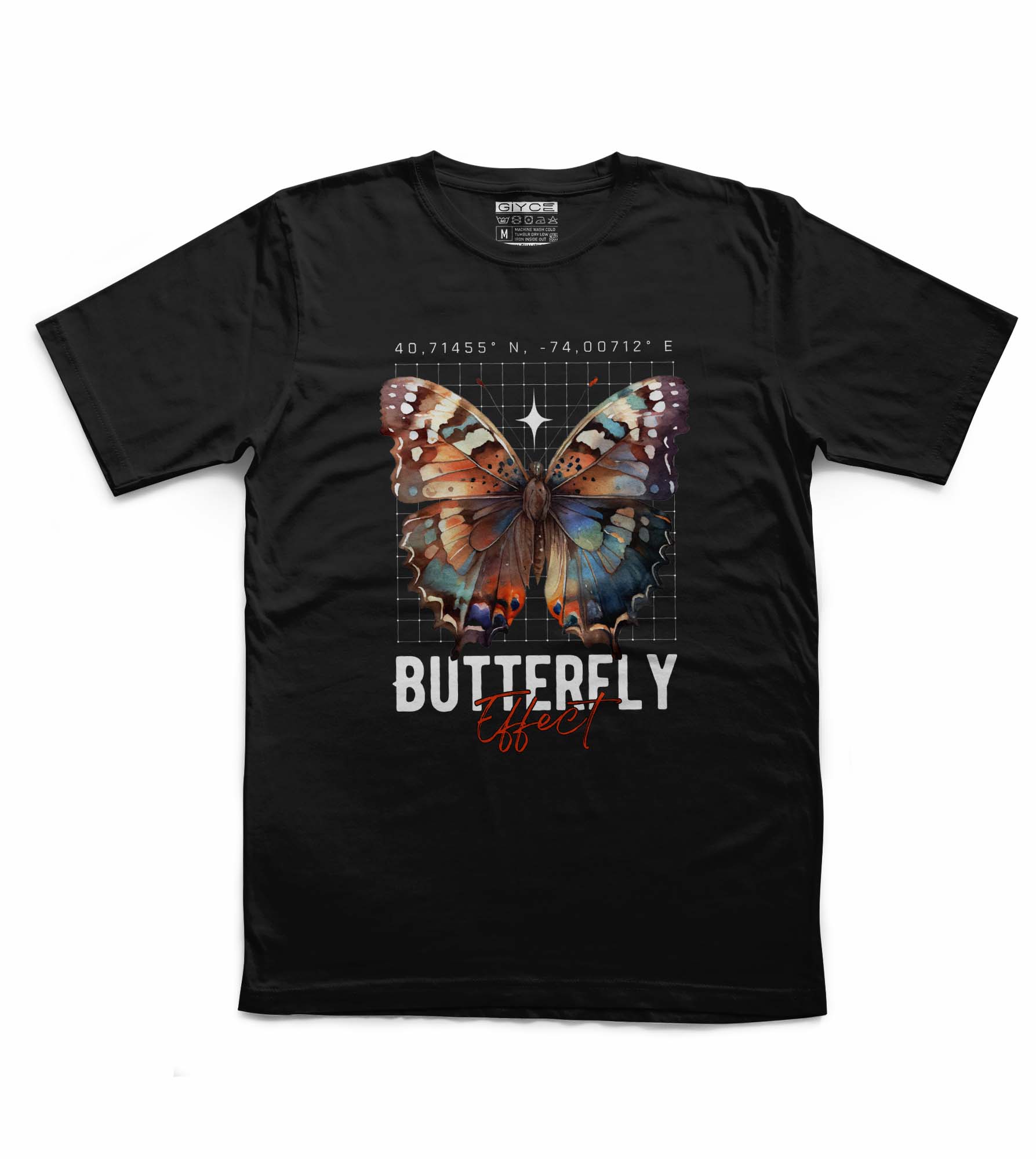  Butterfly Effect Unisex Siyah Tshirt