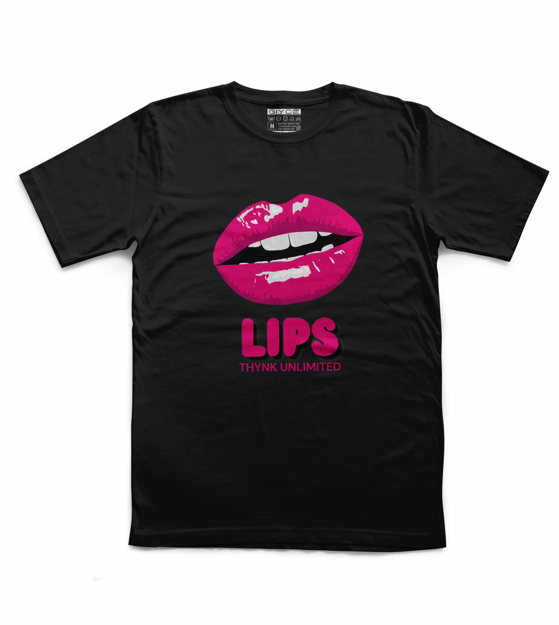  Lips Thynk Unlimited Unisex Siyah Tshirt