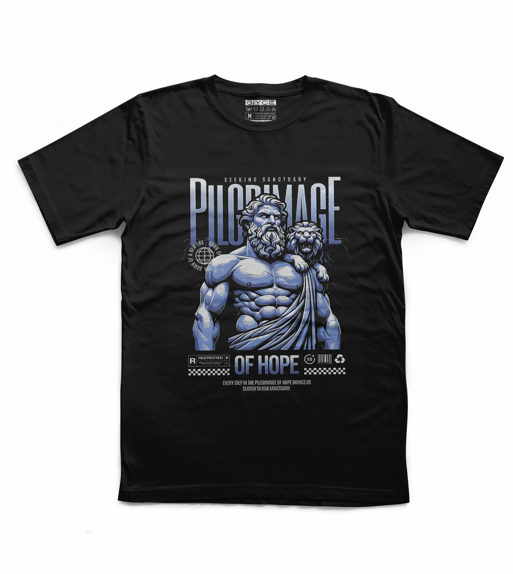 Hercules Unisex Siyah Tshirt