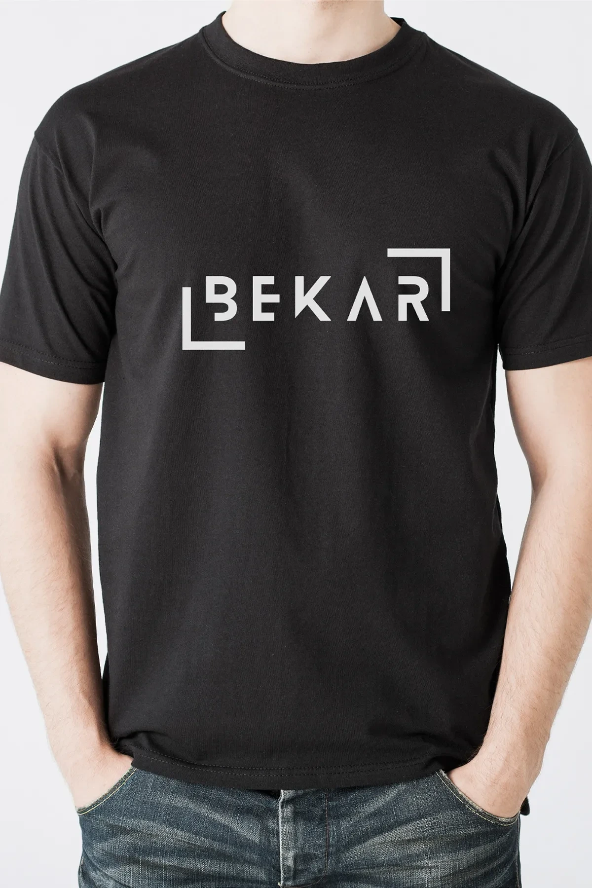 Giyce Unisex Bekar Baskılı Tshirt