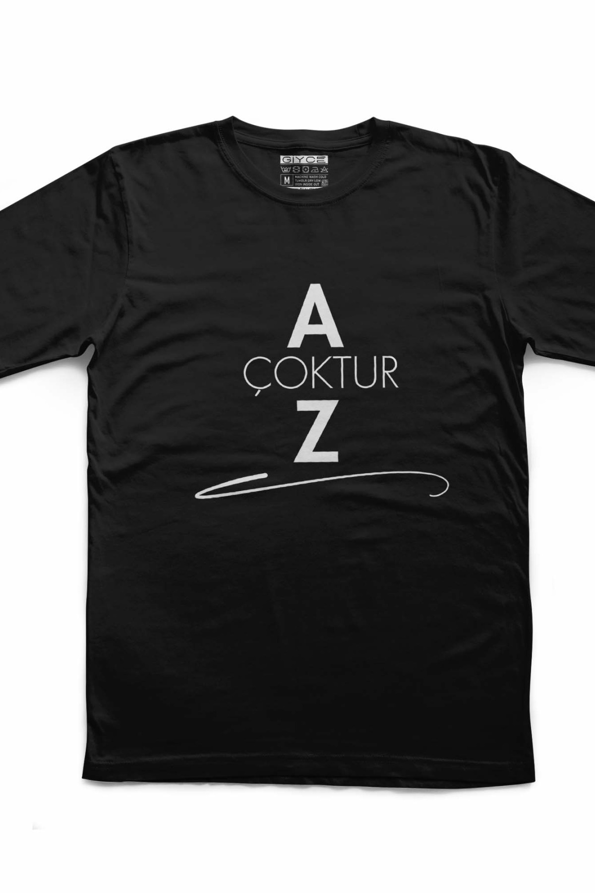 Az Çoktur Unisex Siyah Tshirt