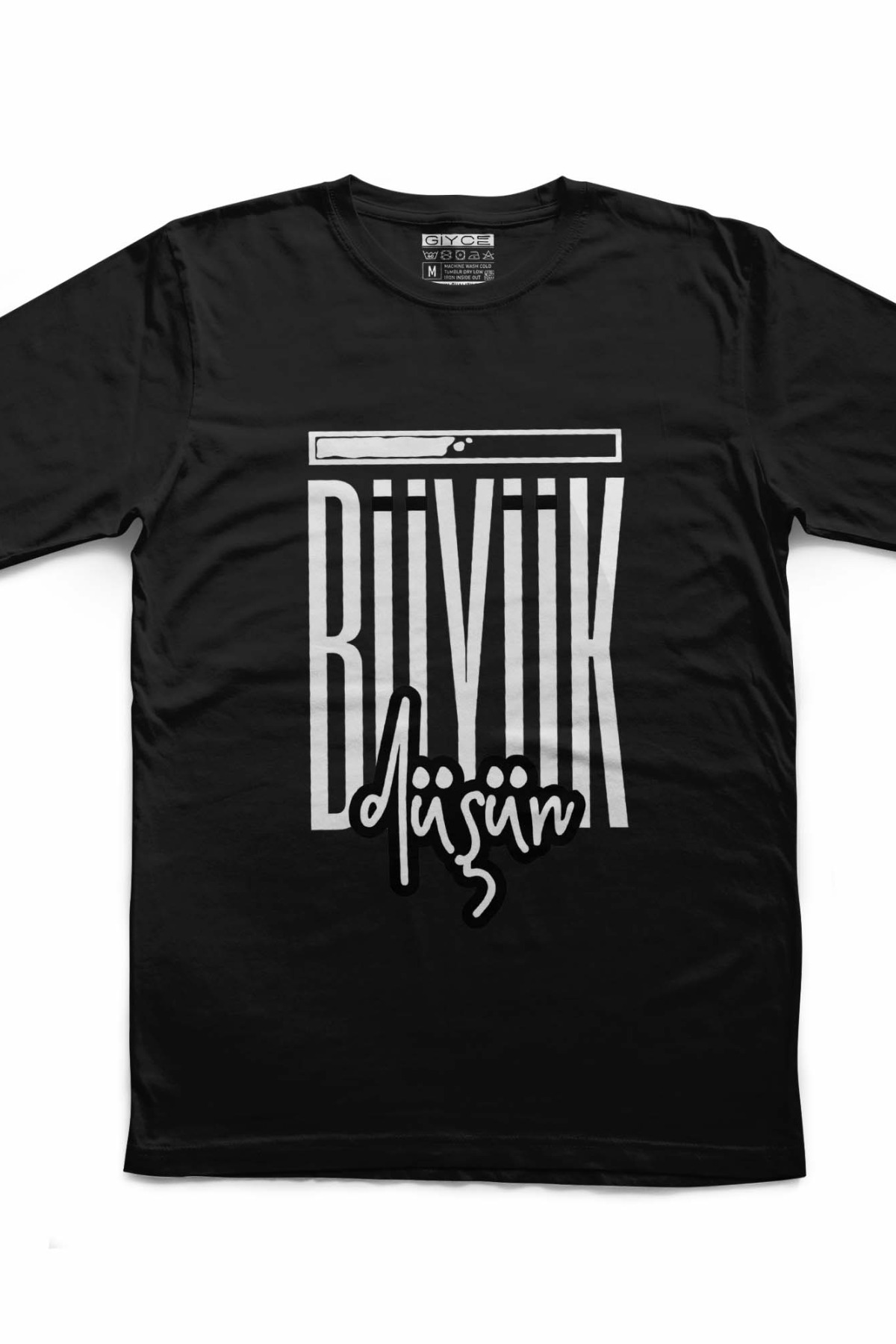 Büyük Düşün Unisex Siyah Tshirt