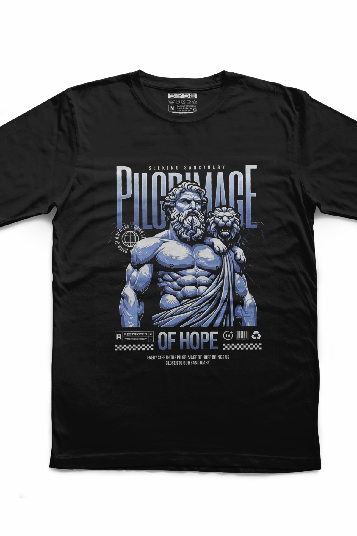 Hercules Unisex Siyah Tshirt