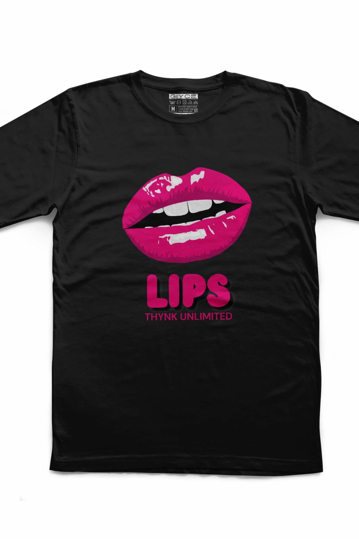  Lips Thynk Unlimited Unisex Siyah Tshirt